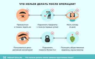 Особенности послеоперационного периода после замены хрусталика глаза при катаракте: важные рекомендации и советы