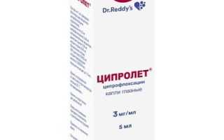 Рекомендации по использованию глазных капель Ципролет для здоровья глаз