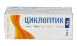 Инструкция к каплям для глаз Циклоптик: подробное руководство