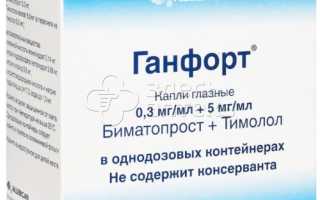 Инструкция по применению капель Ганфорт для эффективного лечения