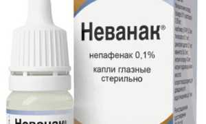 Применение глазных капель Неванак после удаления катаракты для восстановления зрения