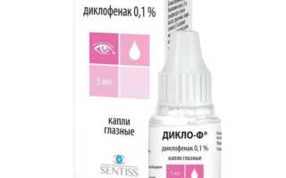 Инструкция по применению глазных капель Дикло-Ф для здоровья глаз