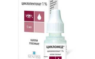 Инструкция по применению глазных капель Цикломед для здоровья глаз